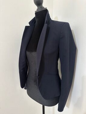 Women's Navy Tailored Blazer Jacket